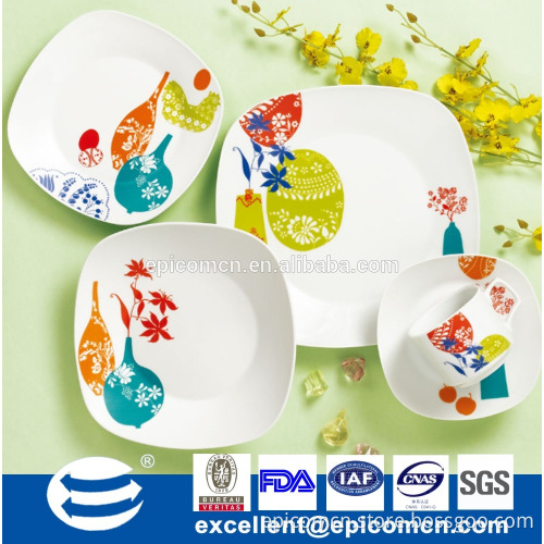South American favorite ceramic dinnerware 16pcs porcelain dinner set factory wholesale